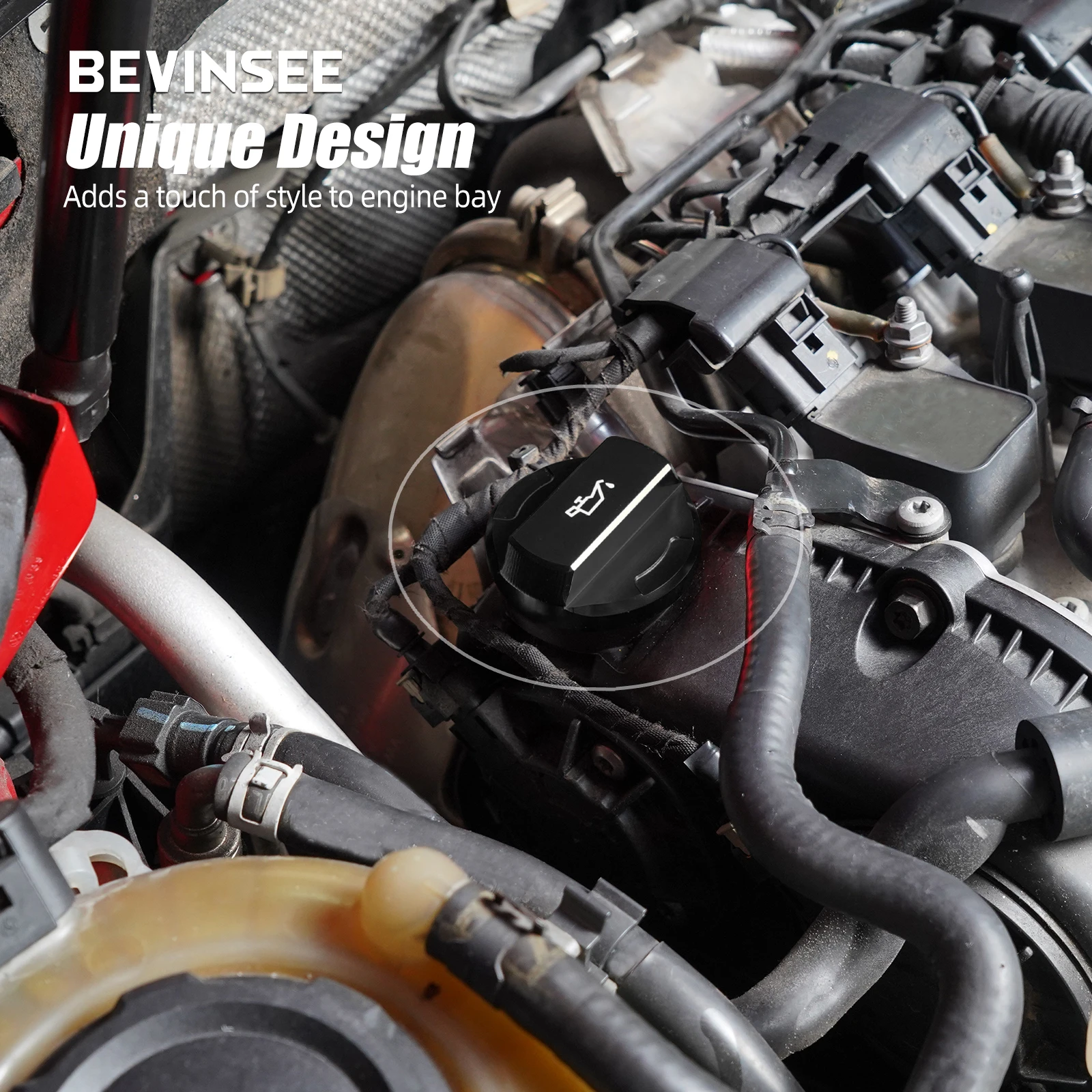 Крышка заливной горловины моторного масла BEVINSEE для VW Golf 7 GTI R Passat Amarok 1 8 л/2 0 л EA888 Gen