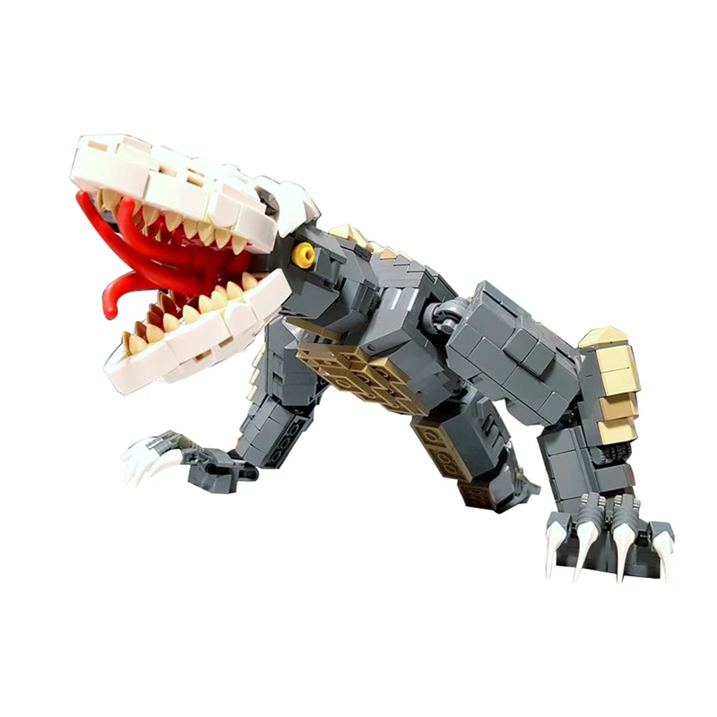 Gobricks MOC Movie Kaiju Skull Crawler Model Soft Building Blocks Monster Kong Skull Island  For Kid Birthday Educational Toys