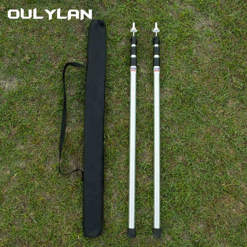 Pole Outdoor Shelter Awning Rod 2.3m Adjustable 3-section Te