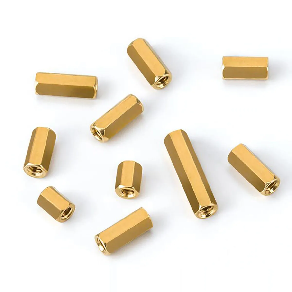 1/2/5/10pcs M3 (S=6mm) Brass Hex Standoff Pillars Hexagon Female Threaded Studs PCB Motherboard Spacer Nuts Hollow Column images - 6