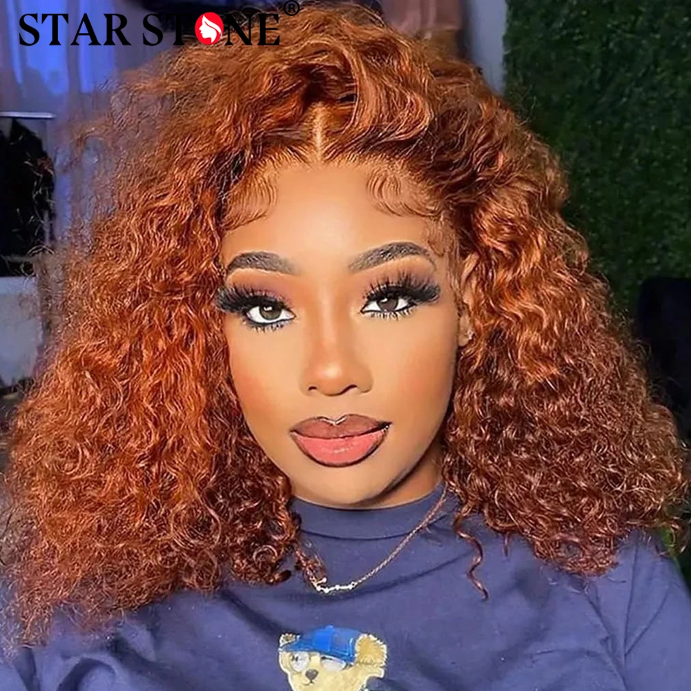 Глубокая волна бесклеевой предварительно сорванный человеческий парик готовый