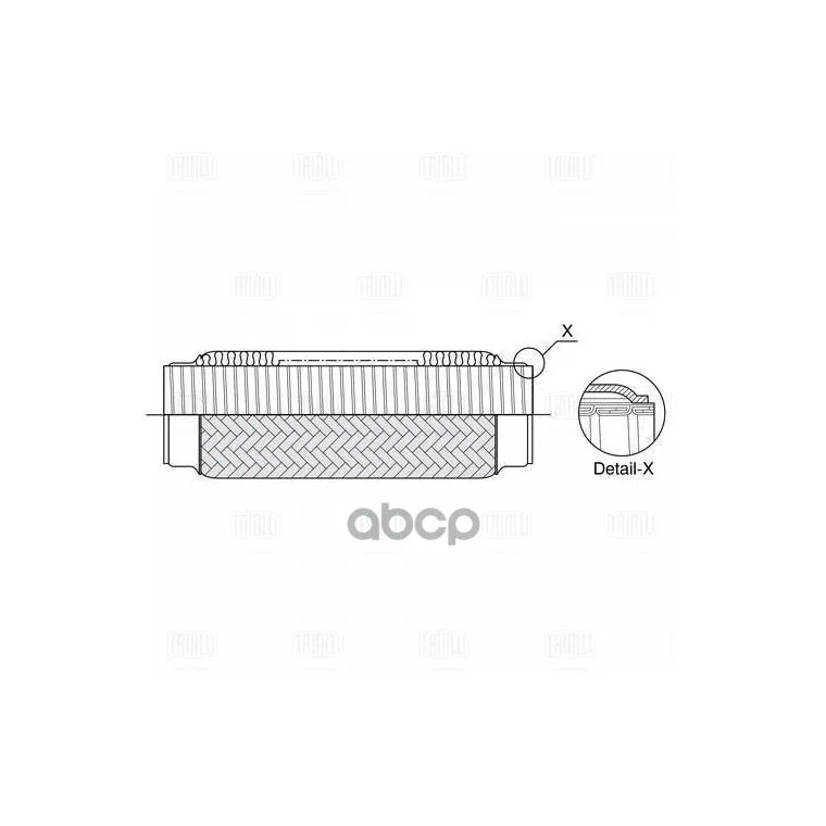 Виброкомпенсатор Вых. Трубы (Гофра) 60x180 Interlock (Fti 0061) Trialli арт. FTi0061