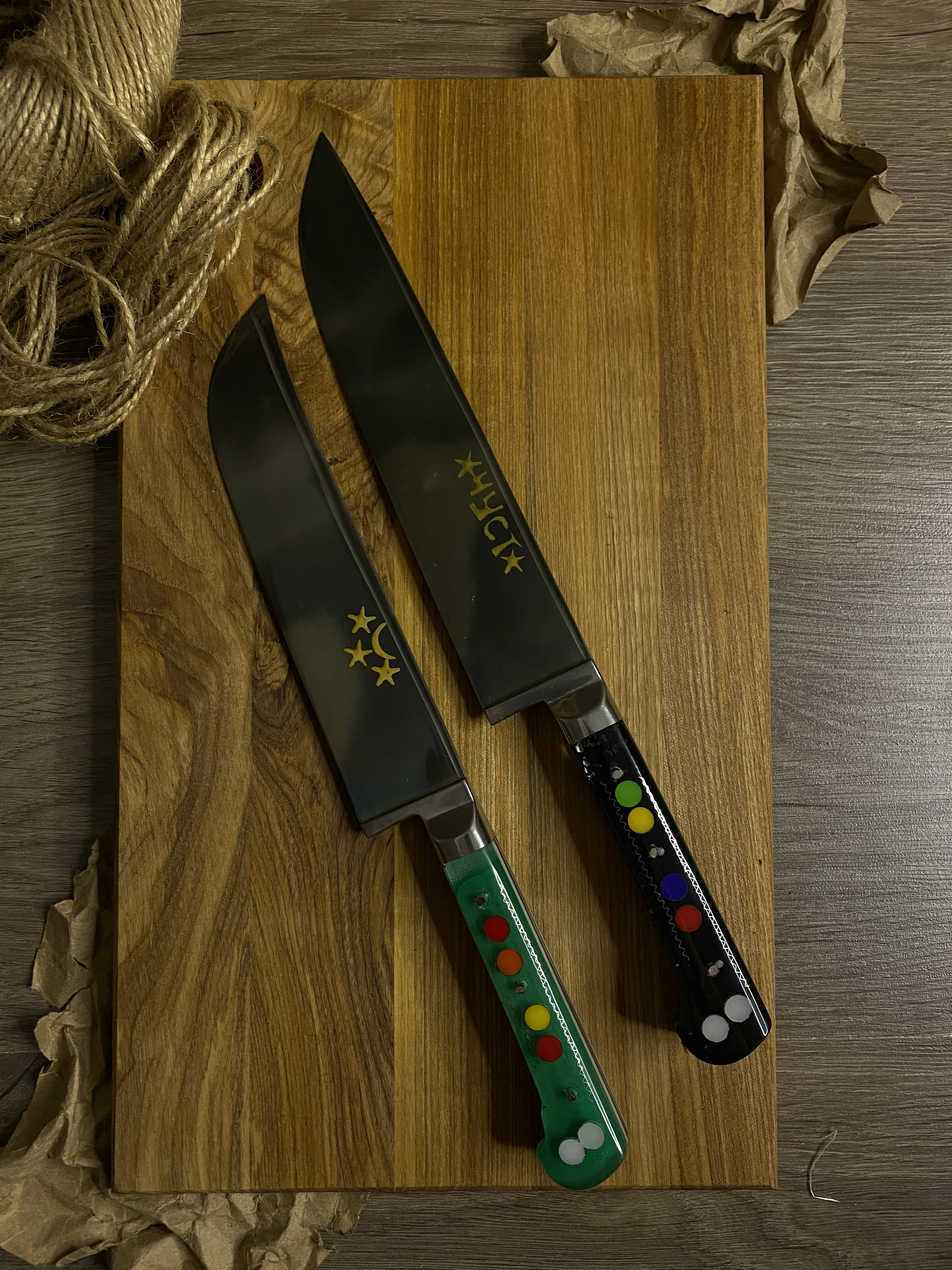 Узбекский нож пчак УП-16 Кухонный Нож ПЧАК. Ручная работа. с ножнами для кухни