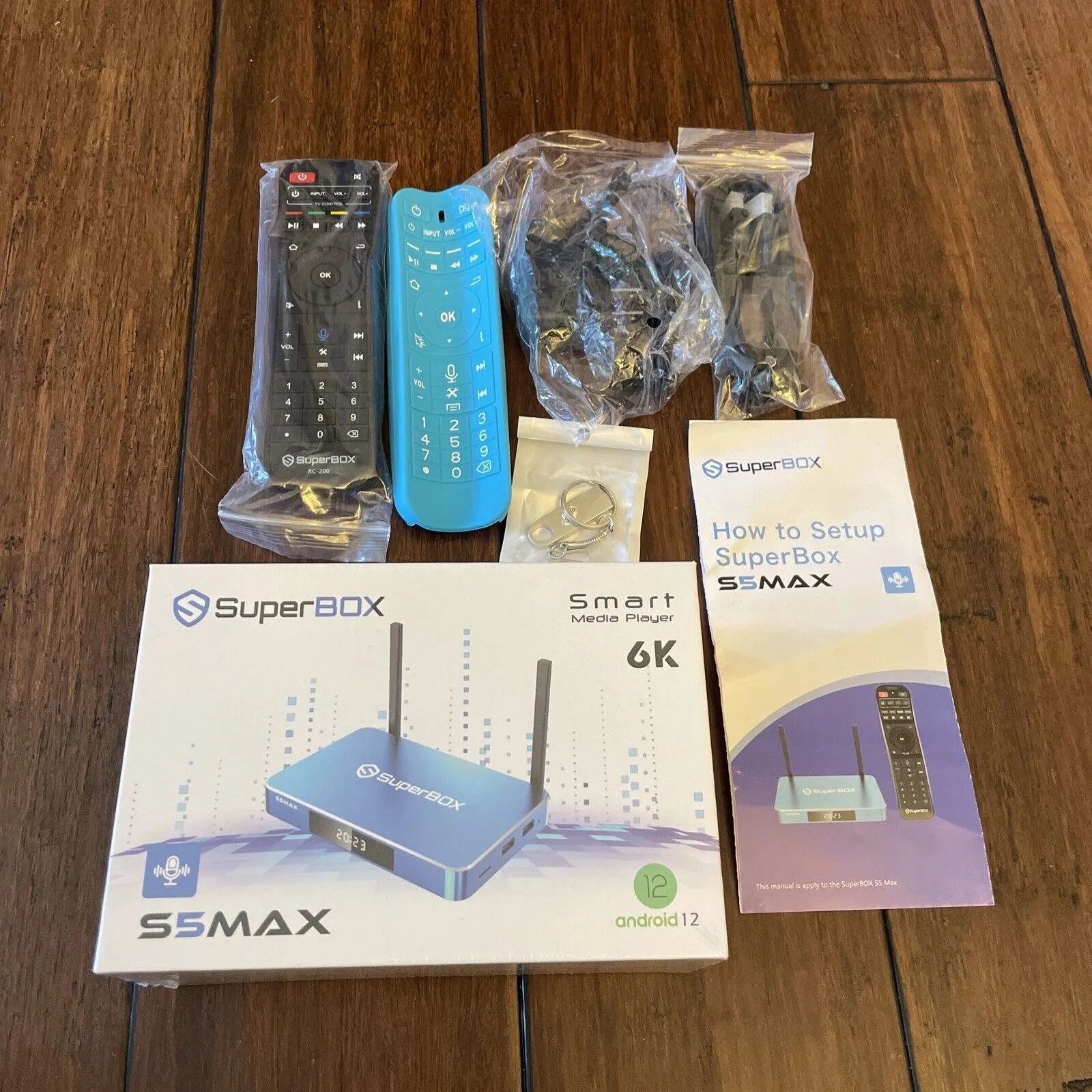 Оригинальный комплект SuperBox S5 Max 6K карта/привод 64 ГБ удлинитель Wi-Fi клавиатура