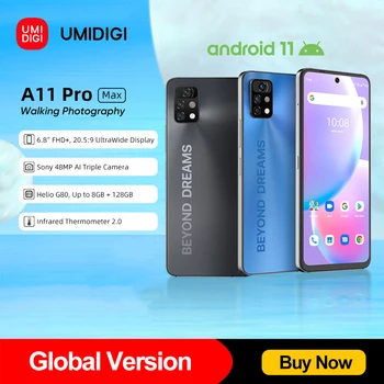 [In Stock] UMIDIGI A11 Pro Max Global Version Android Smartphone 6.8 1