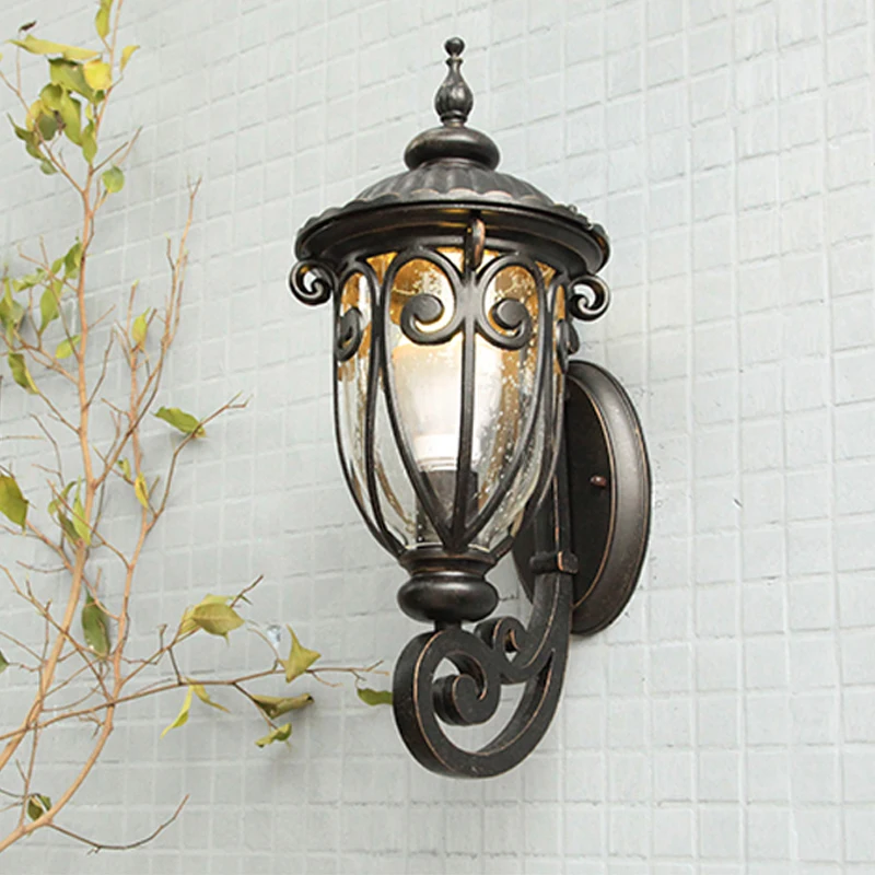 Outdoor water proof Wall Lamp retro Europe Villa Gateway Courtyard Sconce Light Residential hallway Balcony Lights