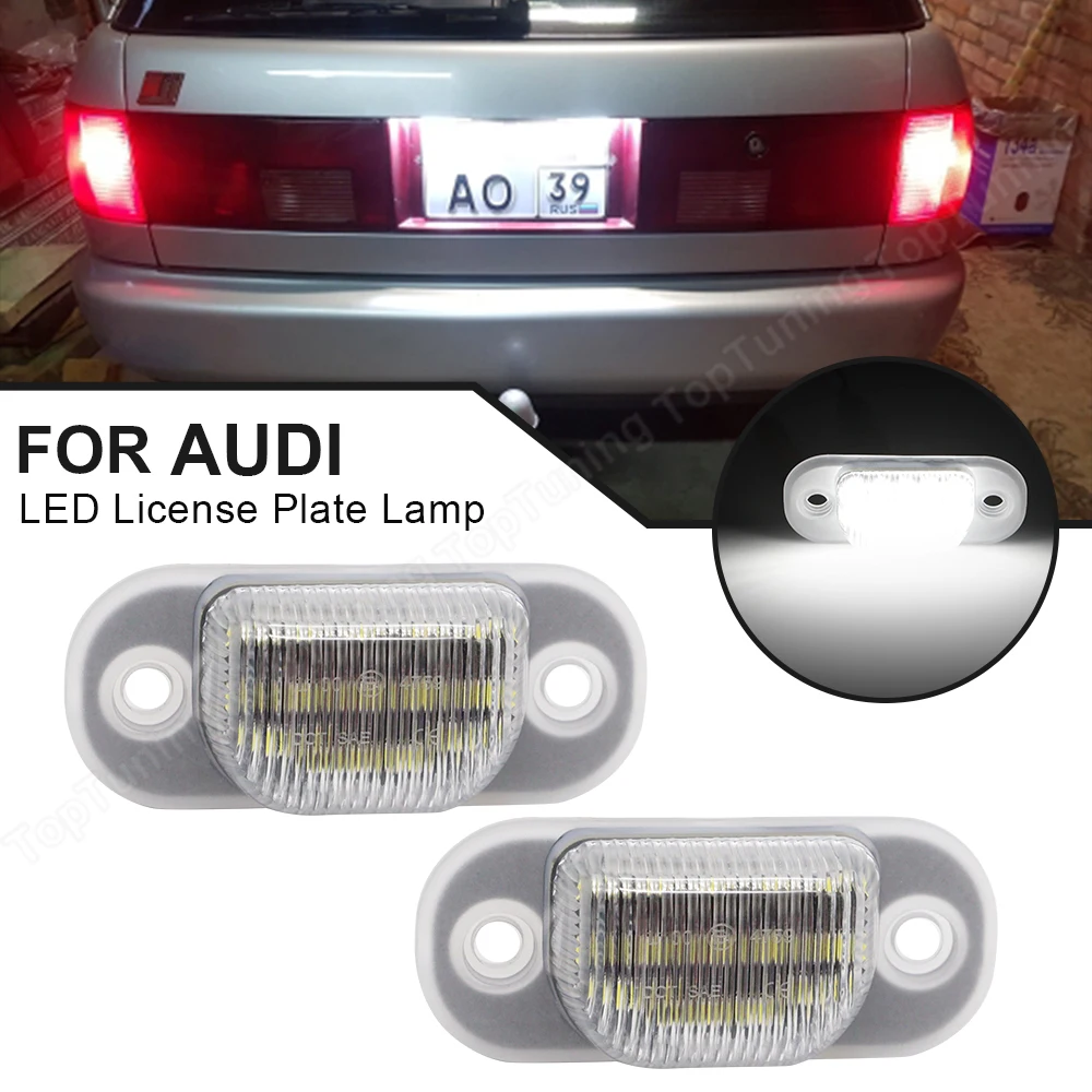 LED License Plate Light For Audi A6 S6 C4 1994-1997 Audi 80 B4  1992-1996 Audi 80 B4 1991-1995 Cabridet 100 C4 Number Lamp