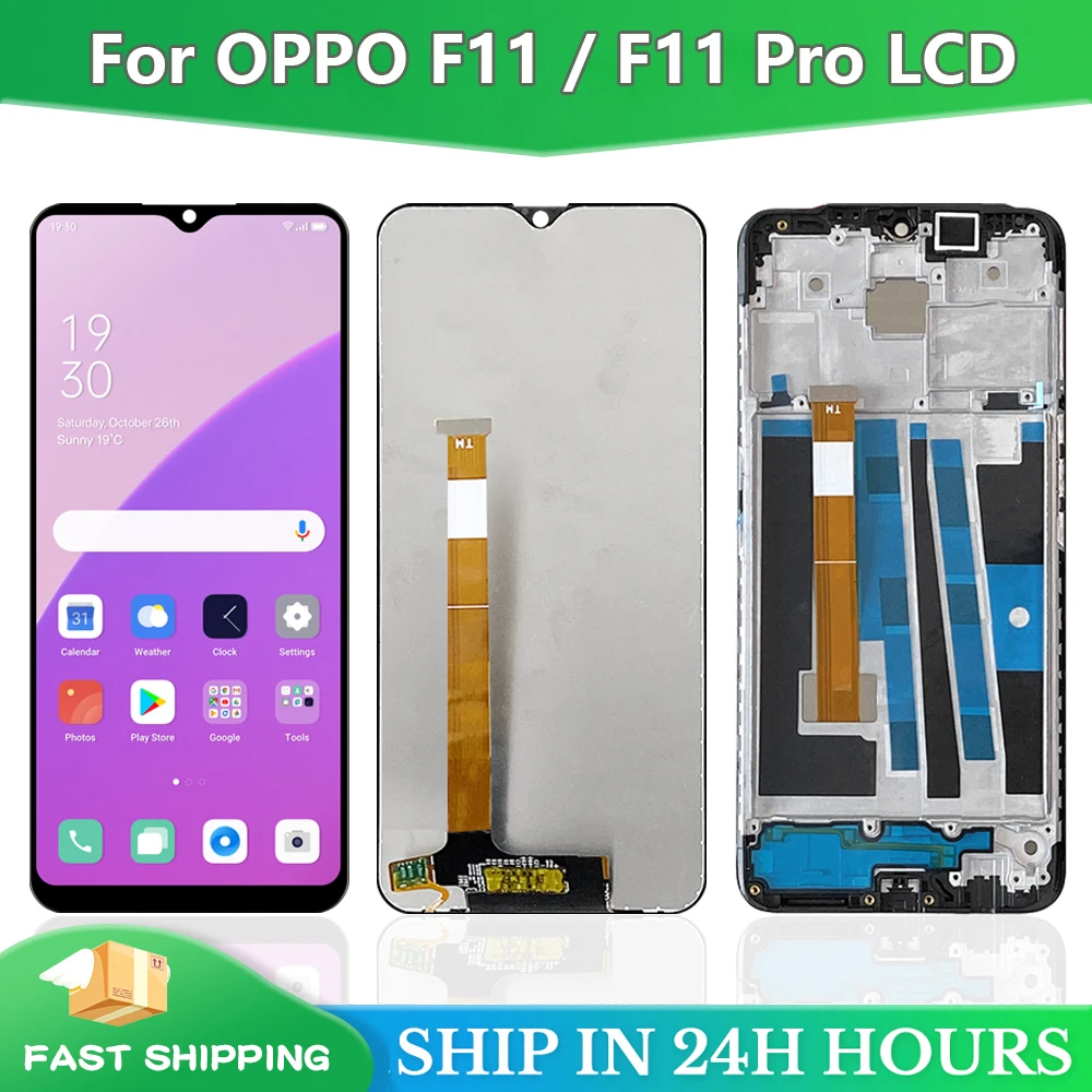 100% протестированный Оригинальный дисплей для OPPO F11 CPH1913, сенсорный экран в сборе, дигитайзер для OPPO F11 Pro CPH1969 CPH2209, ЖК-экран