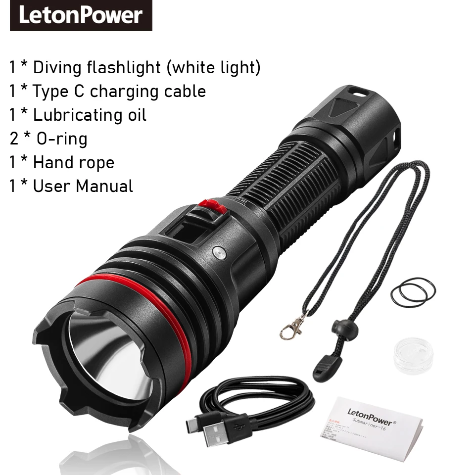 

LetonPower SM-16 подводный фонарь