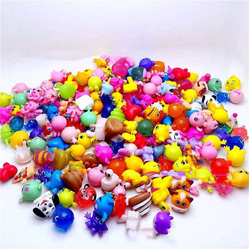 

Random 2cm 50pcs/pack Mini Cartoon Plastic Animal Doll Gashapon Toy Children Birthday Gift Micro Landscape Ornament