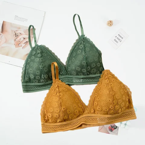 French Style Lace Bras for Women Lingerie Underwire Bralette B C Small Cup Fashion Sexy Brassiere Female Intimates Underwear