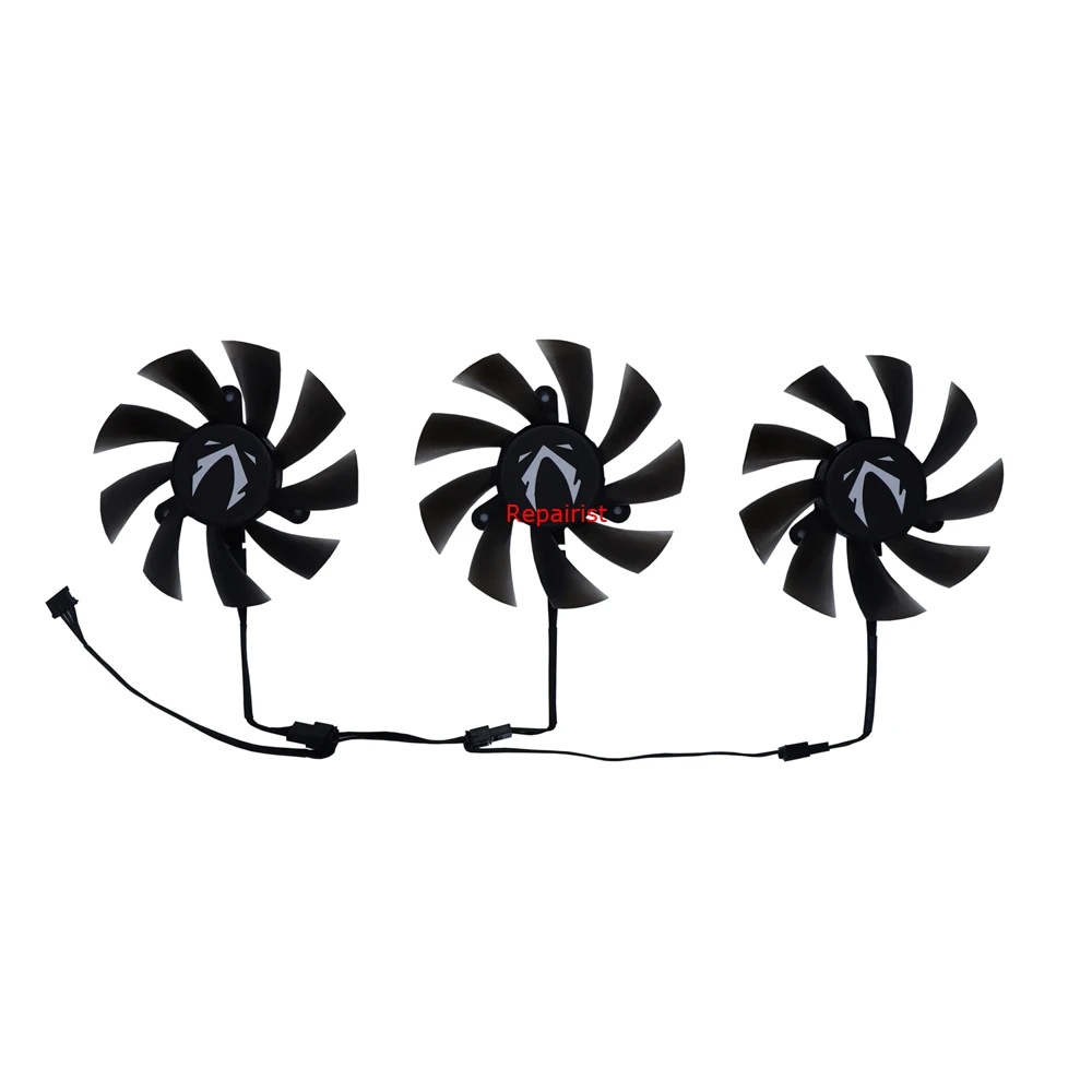 3Pcs/Set,PLA09215B12H,GPU VGA Cooler,Video Graphics Card Fan,For Powercolor DEVIL13 DualCore R9 290X 8G,For DEVIL RX VEGA 56 8G