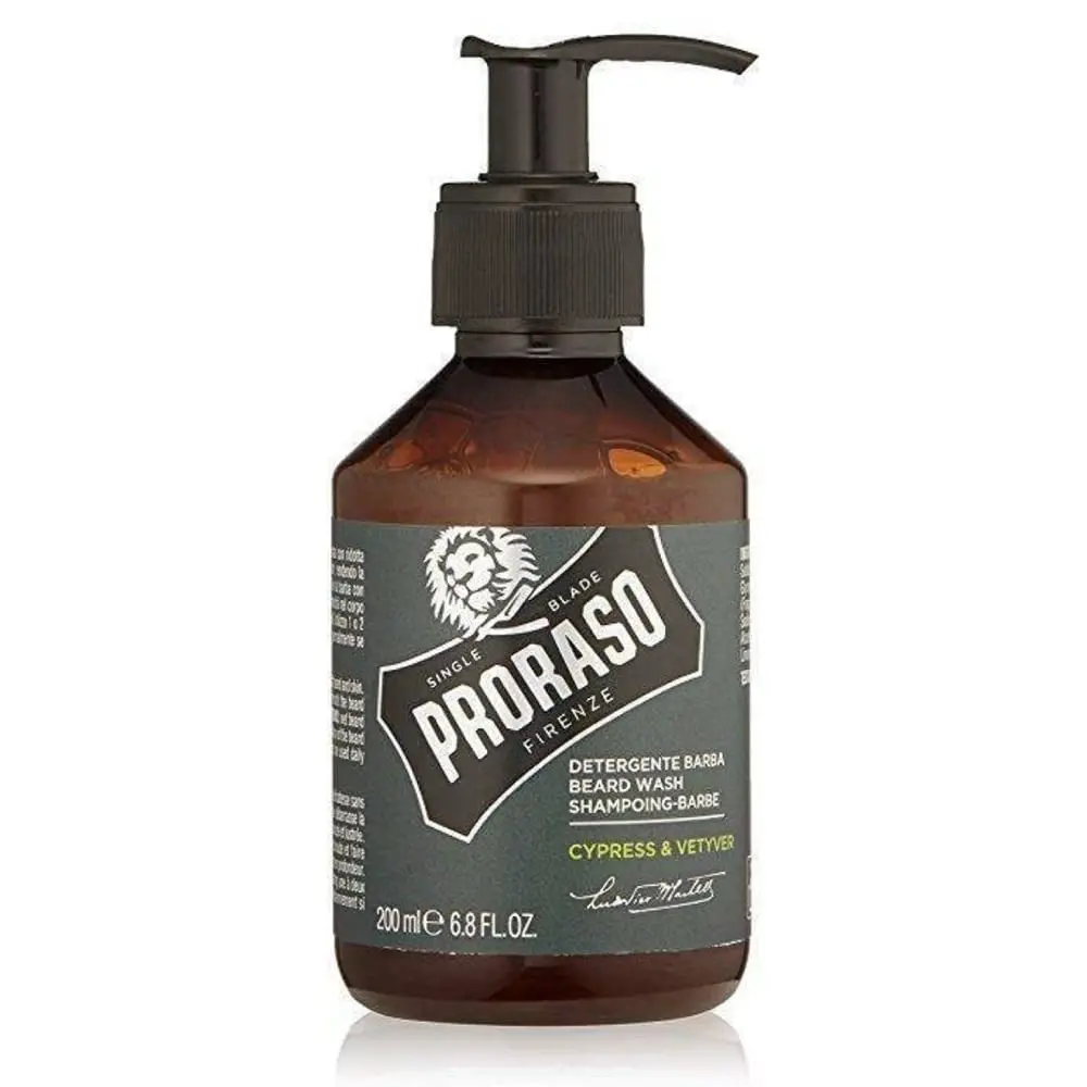 PRORASO Шампунь для бороды с кипарисом и ветивером Шампунь для бороды ...