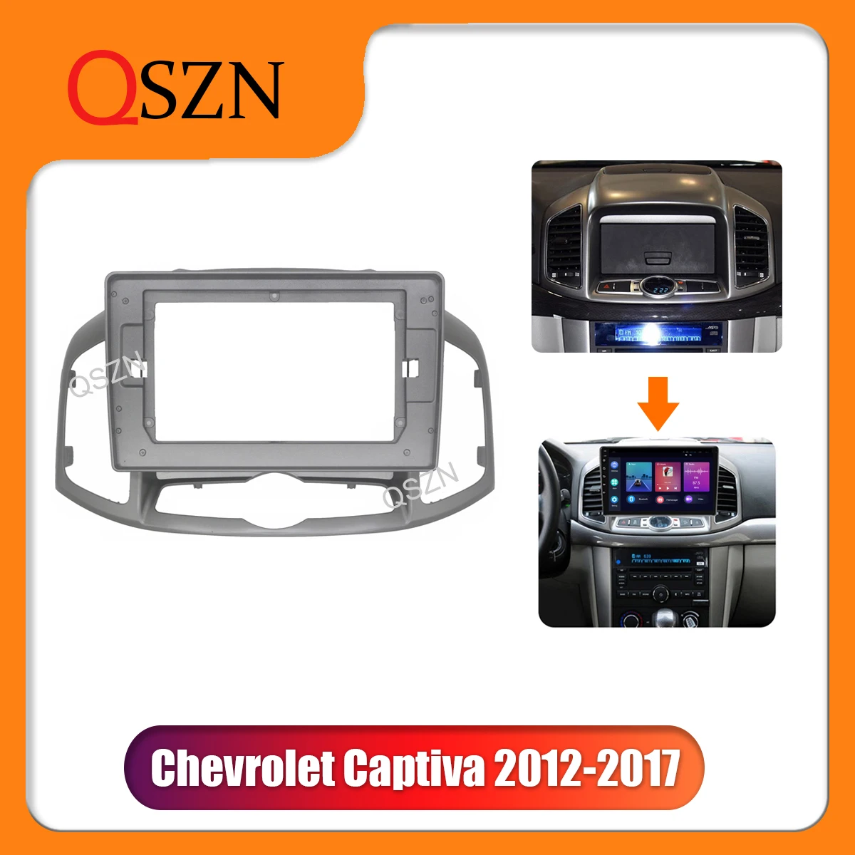 

QSZN 10.1 inch Car Radio Canbus Cable Frame Fascia For Chevrolet Captiva 2012-2017 Dashboard Mount Kit Fitting Adaptor 2 Din