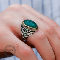 agate aqeeq color can be selected 925 silver mens ring mens jewelry stamped with silver stamp 925 all sizes are available