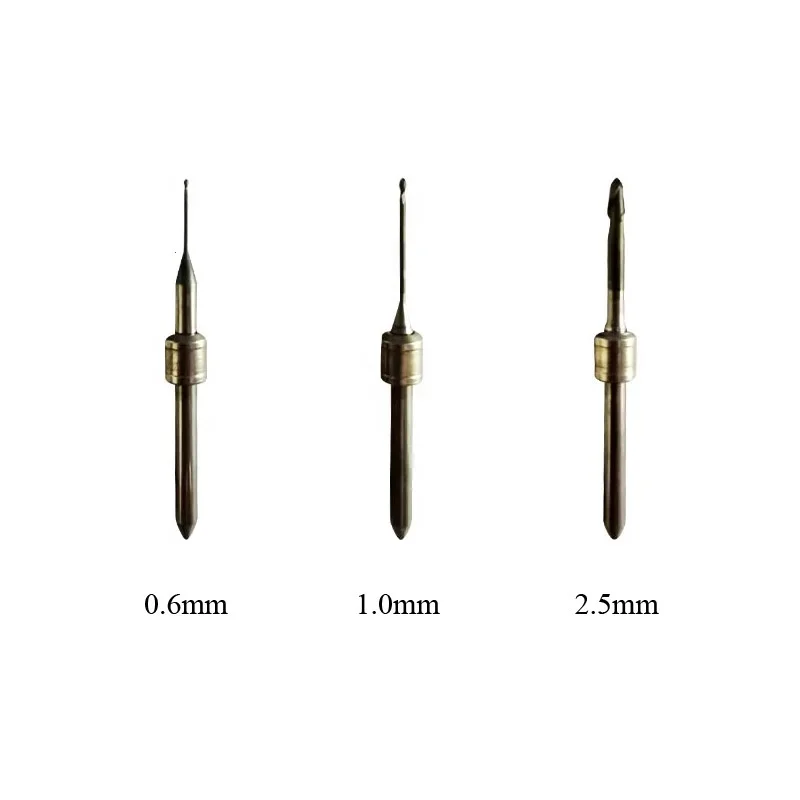 

3Pieces/Lot VHF K5 DC Coating Milling Burs for Grinding Zirconia Cad Cam Open System Machine Material Diameter 0.6mm/1.0mm/2.0mm