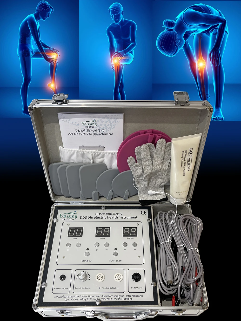 Фото Российская версия биоэнергетического массажера DDS Pulse Bioelectric Massager Регулировка электролита Земснаряд Меридиан Физиотерапия Детоксикация №4