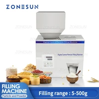 zonesun 5 500g granule seed milk powder coffee bean jar bottle weighing filling machines for food