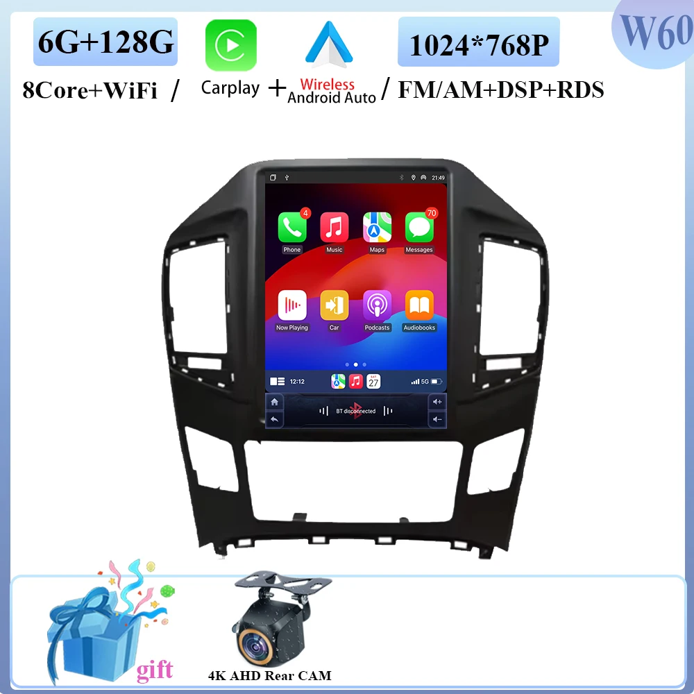 

Автомобильный радиоприемник Android авто для Hyundai H1 Grand Starex 2017 2018 стерео головное устройство мультимедийный плеер GPS Φ Wifi навигация HDR 2din