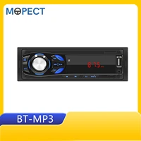 mopect bluetooth car mp3 led digital display usb aux in rca output fm radio player support charging