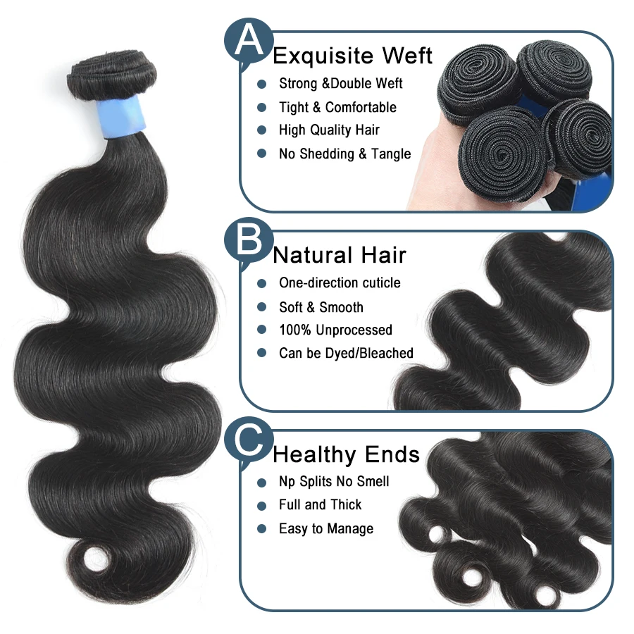 Пупряди объемных волн с фронтальной сеткой HD 100% человеческие волосы для