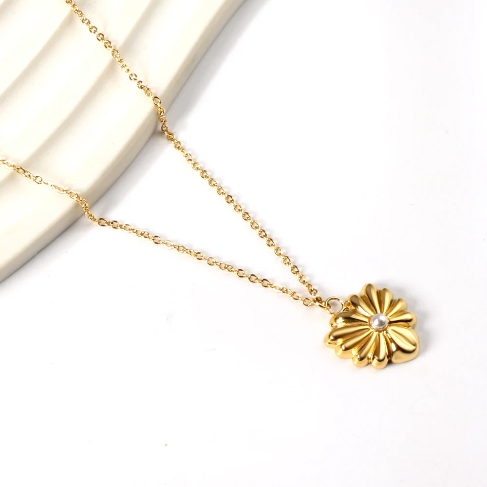 Новинка 1 шт. кулон в форме сердца с белым жемчугом ожерелье модные женские легкие