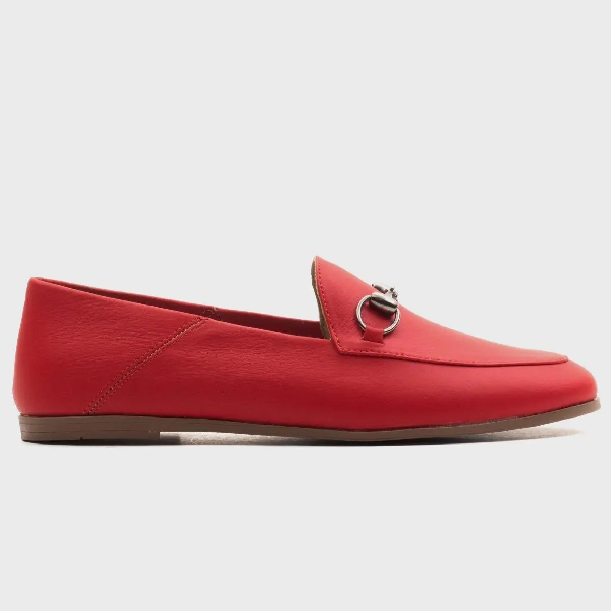 

F03 Inner Outer Genuine Leather Flat Sole Women's Flat Shoes Red Powder Yellow Pink Mint Blue Poshnmore Oxford Shoes Loafer