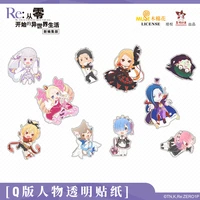 genuine authorized rezero anime ram stickers suitcase skateboard laptop luggage phone cartoon cute stickers decal kids gift toy