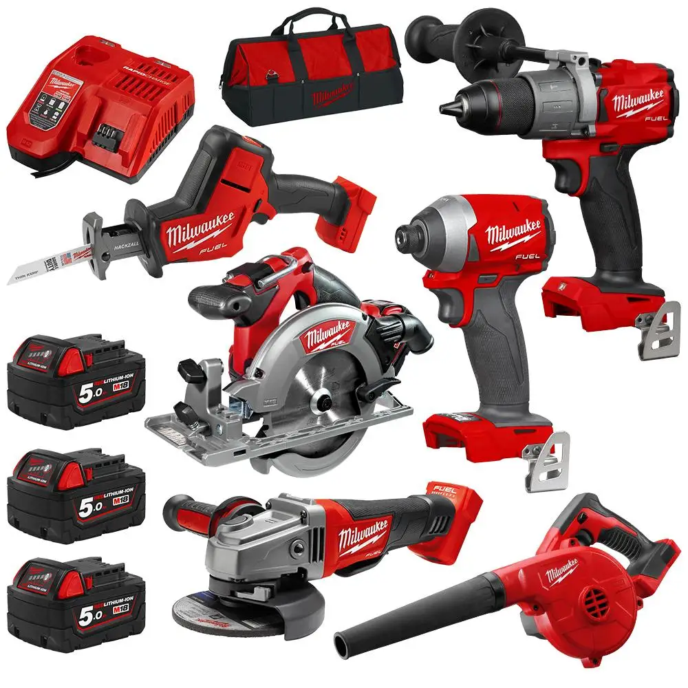 

SUMMER SALES DISCOUNT ON AUTHENTIC Ready Milwaukees M18FPP6F2-503B 18V 5.0Ah Li-Ion Cordless GEN 3 6pce Combo Kit Including Fuel
