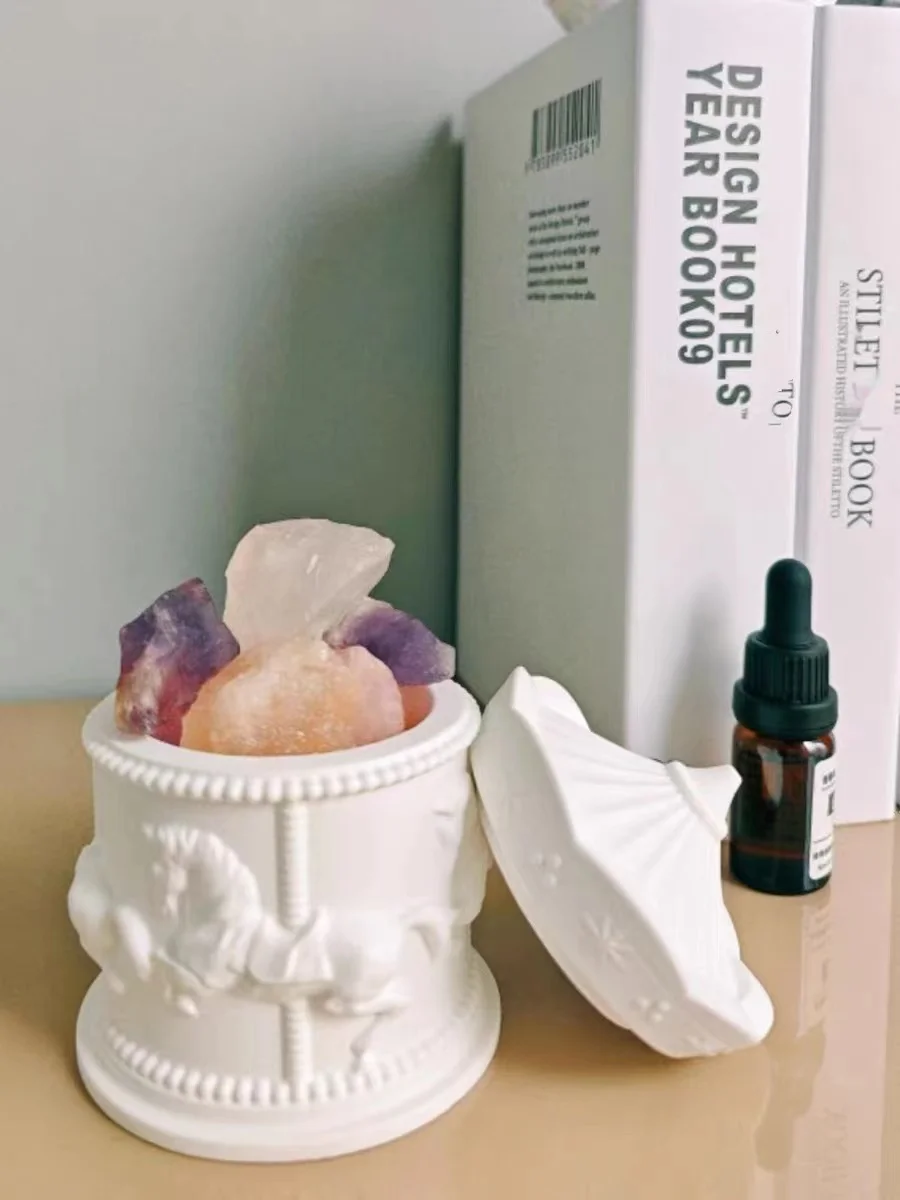 Силиконовые формы в виде карусели для украшений зернистой бетонной форма банка