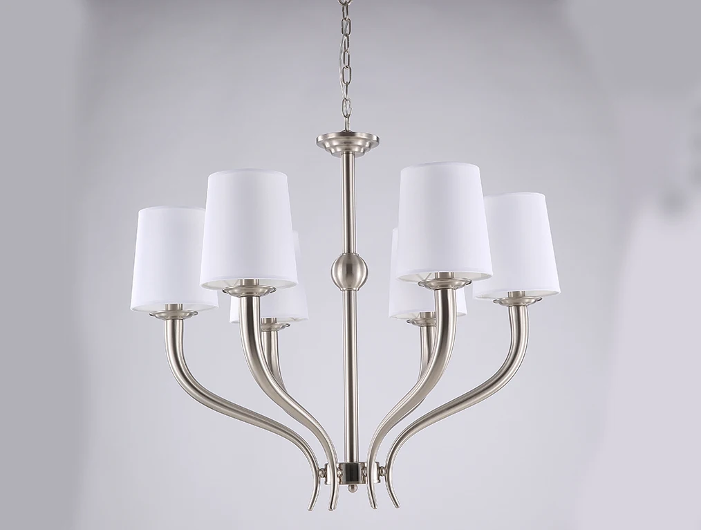 Chandelier 7500 7506/C new nickel Newport | Chandeliers