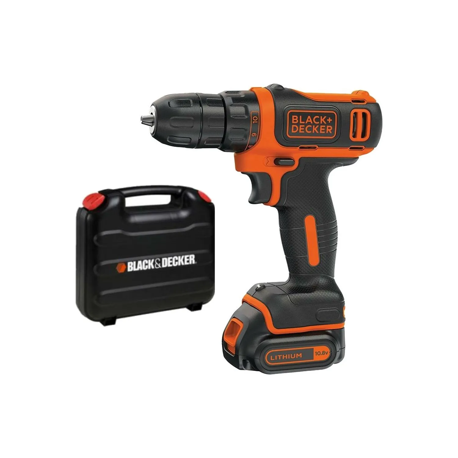 

Аккумуляторная дрель BLACK + DECKER, 12 В, электроинструменты, беспроводные дрели, набор перезаряжаемых дрелей для электрического шуруповерта с ак...