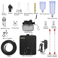 Аэрограф с компрессором, подойдет для покраски различных деталей, краску распыляет равномерно#4