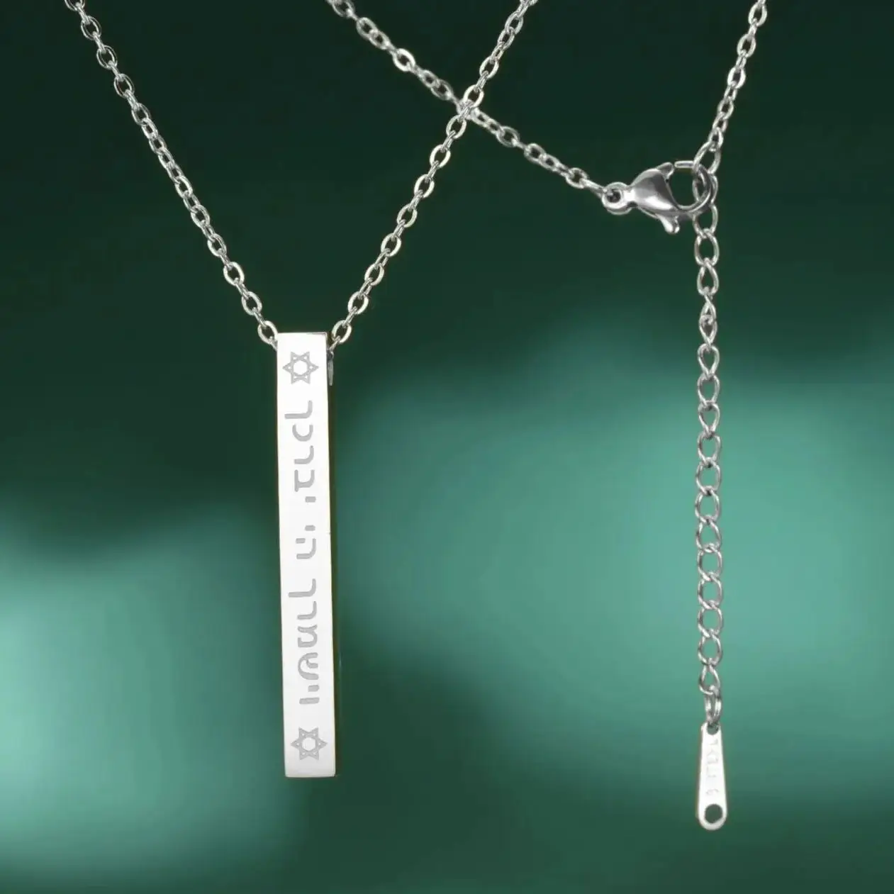 LIKGREAT иврит библейское благословение звезда Давида кулон ожерелье из нержавеющей
