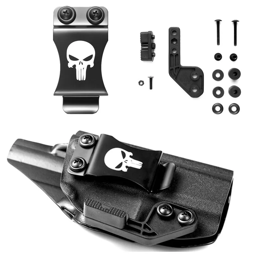 Фото Kydex кобура IWB для Спрингфилда Hellcat PRO с тактическим фонариком Streamlight TLR 7 TLR-8 TLR-8A светильник для скрытого ношения №4