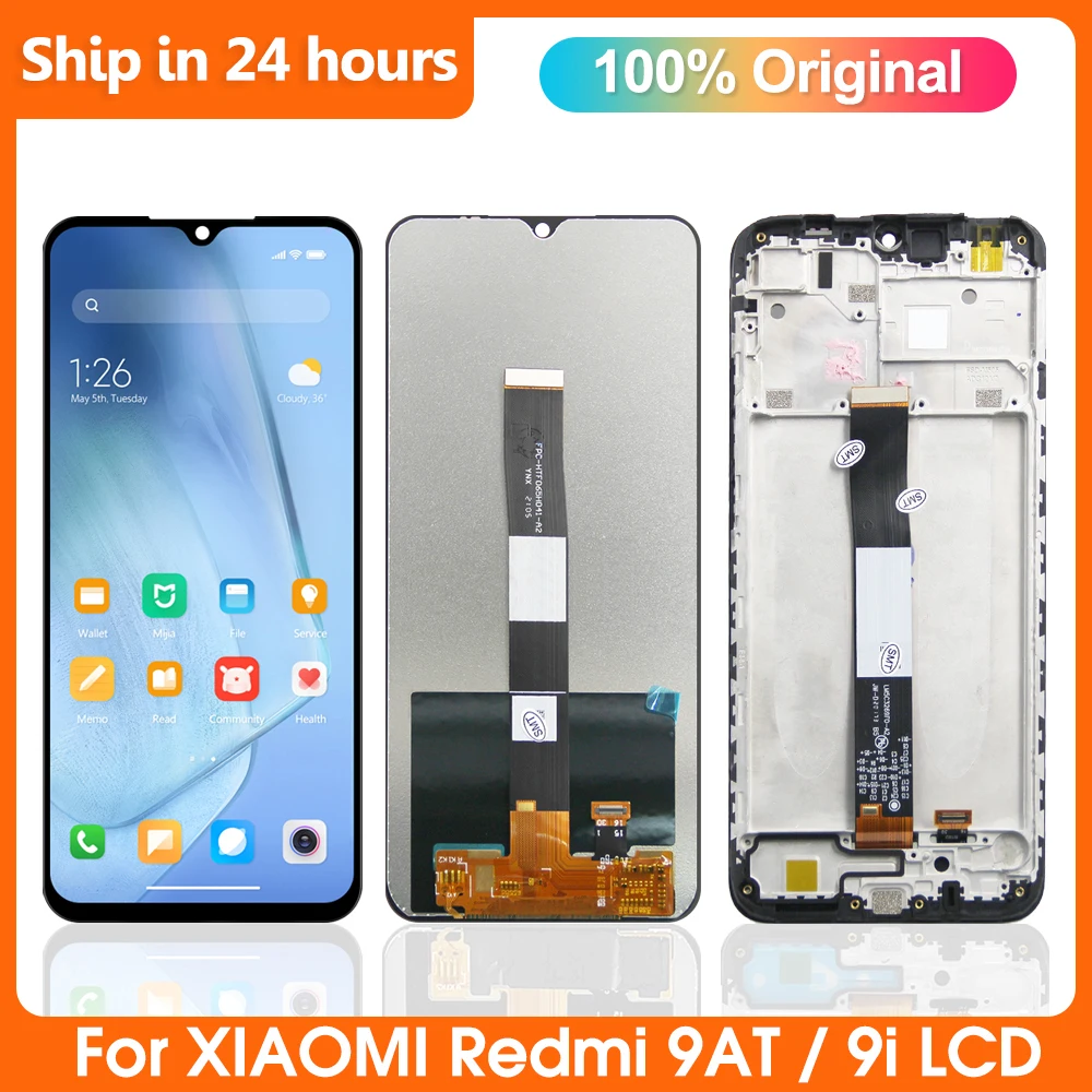 ЖК-дисплей 6,53 дюймов для Xiaomi Redmi 9i M2006C3LII / Redmi 9AT Global M2006C3LVG, сенсорный экран, дигитайзер в сборе, ремонт, оригинал