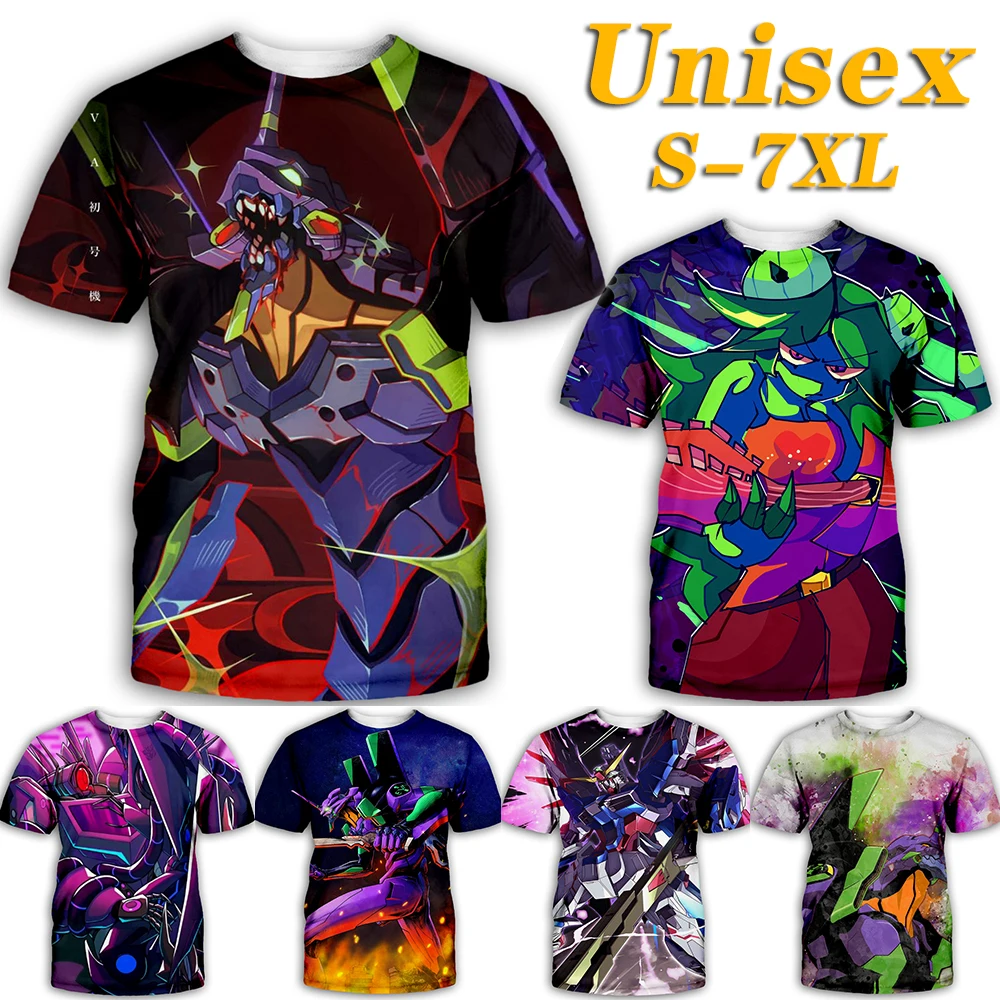 

Cartoon Manga Summer Men T Shirts Oversized Loose Top Unisex Pullover Casual Short Sleeve Fashion Printed O Collared Tshirt A1