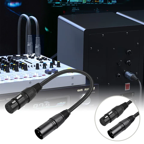Кабель-адаптер DMX 30 см DMX Кабель для освещения сцены от XLR3 F до XLR 5 М Кабель-адаптер для микрофона DMX Stage Lighting Turnaround