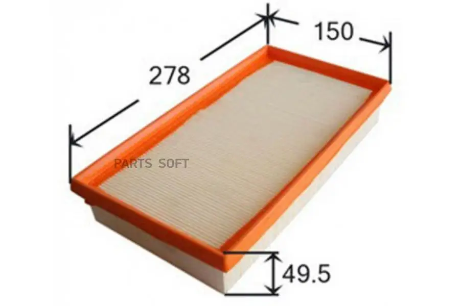 JS ASAKASHI A0282 Фильтр воздушный