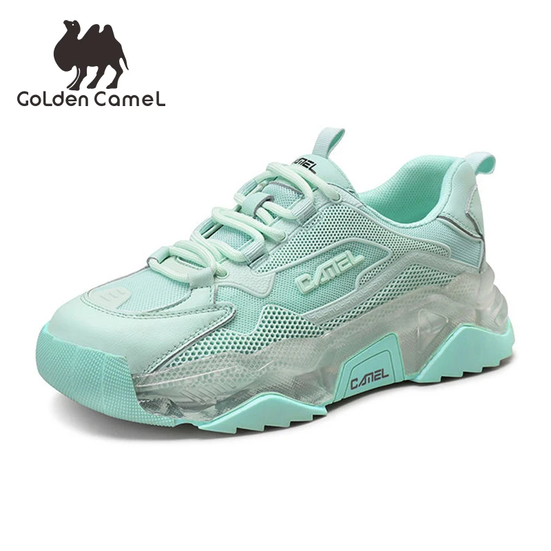 CAMEL ladies Shoes Women's Sneakers Spring Summer 2021 New Thick-soled Trend Chunky Sneaker Shoes Breathable Casual Sports Shoes