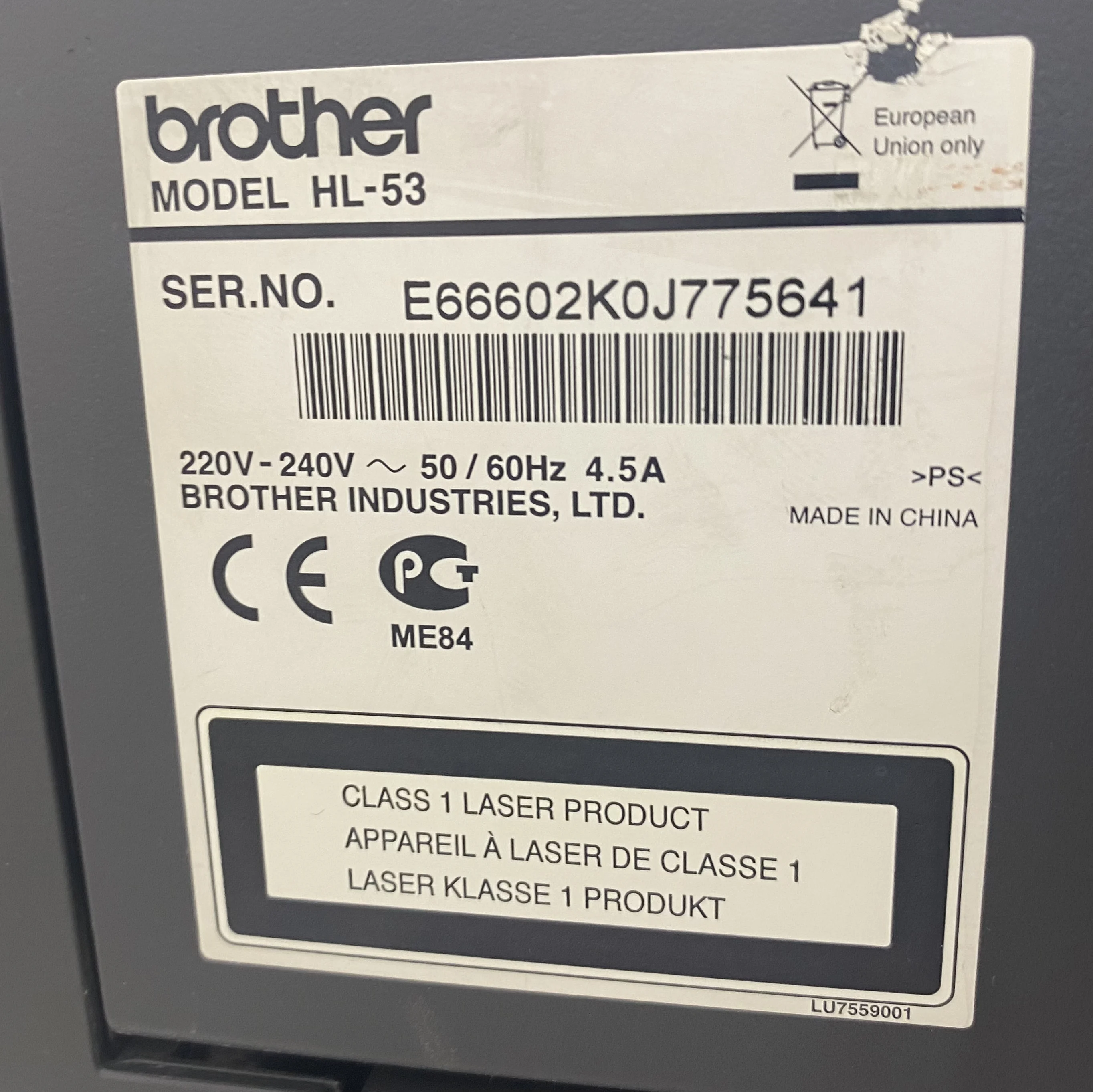 Принтер лазерный Brother HL-5340D