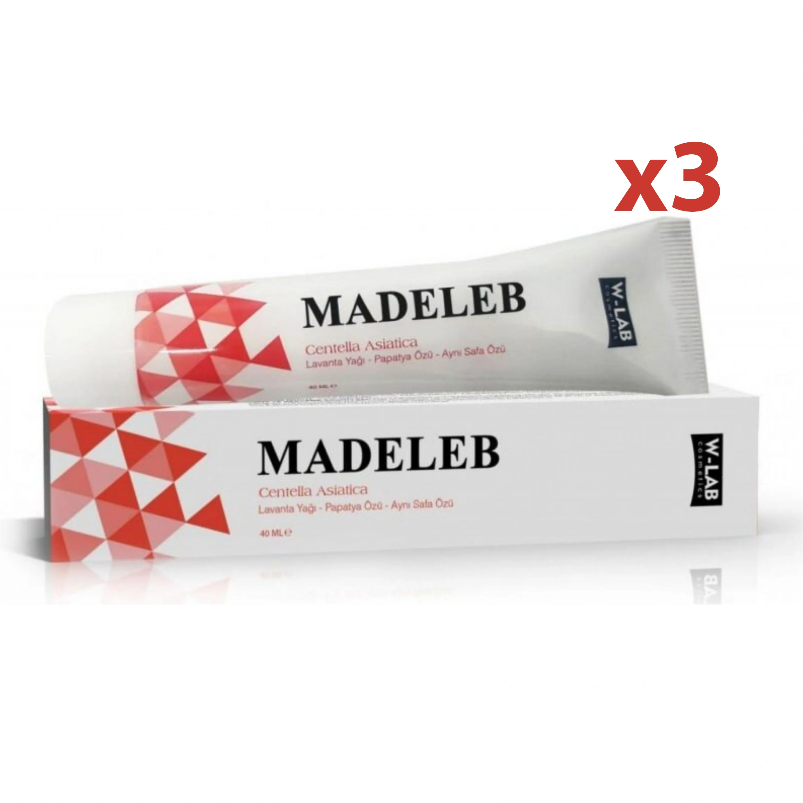 

Madeleb Skin Renewal Cream 40 ml (3 Pcs) skin Wounds Psoriasis and Eczema Acne Problems Cell Regeneration Acne Treatment