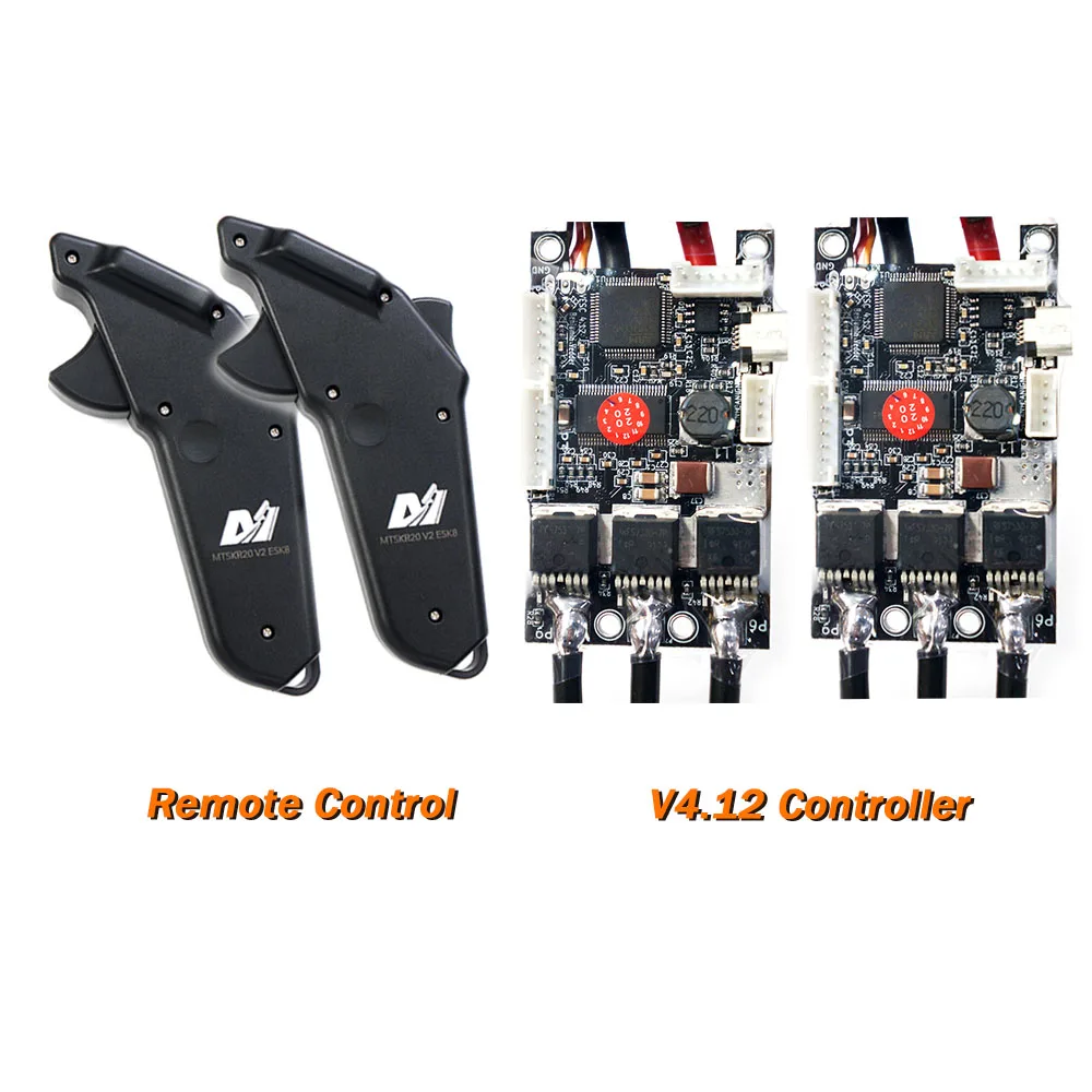 2 комплекта пульта дистанционного управления VESC Combo для моторизованного скейтборда относительная доска 50A SuperESC на основе VESC4.12 V2 дроссельная Регулировка может отображать скорость