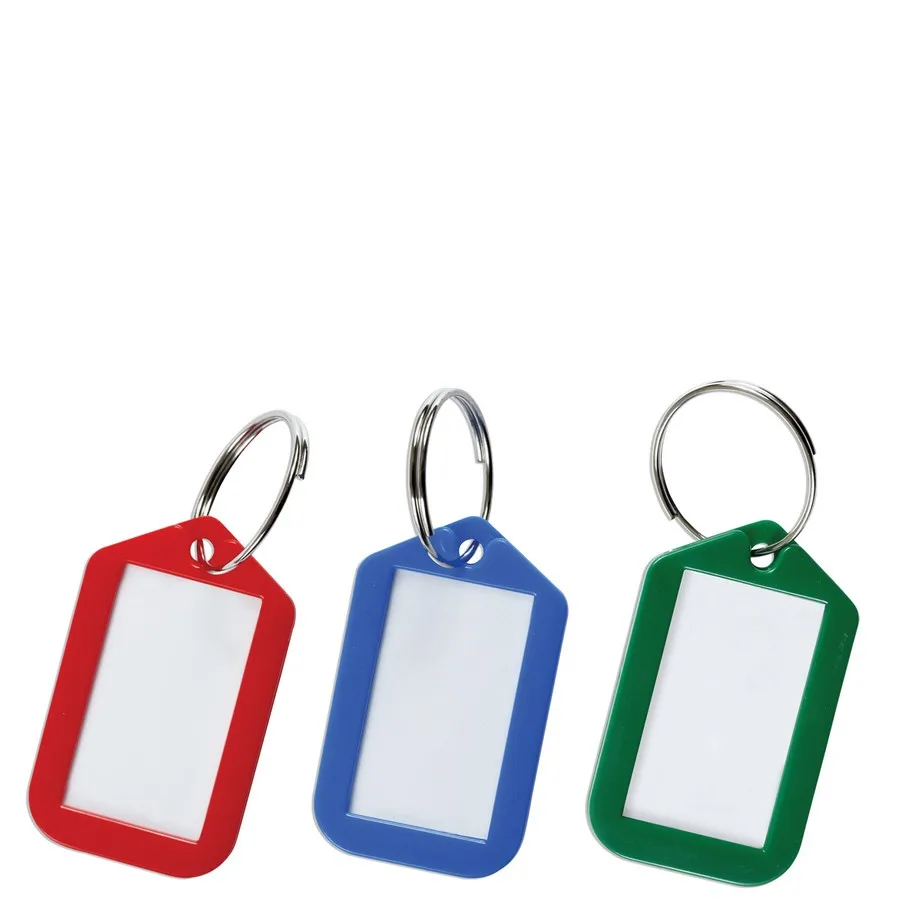 Key rings brauberg (Brown) set 12 PCs. length 50mm Info Box 35x20mm | Stationery Set