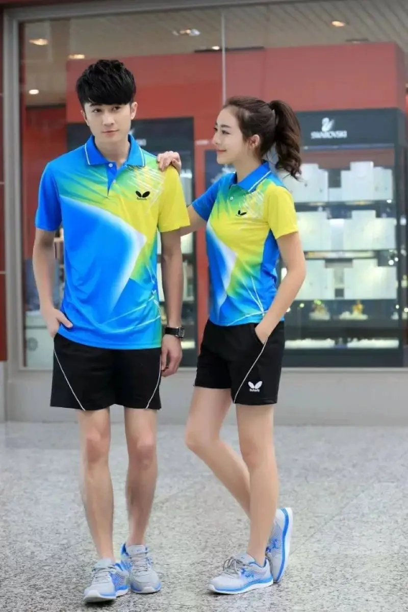 Men Women Tennis T-Shirt Quick Dry Tennis T Shirts Badminton Table Tennis Clothes Man Athletic Tops Tee Sports Suits