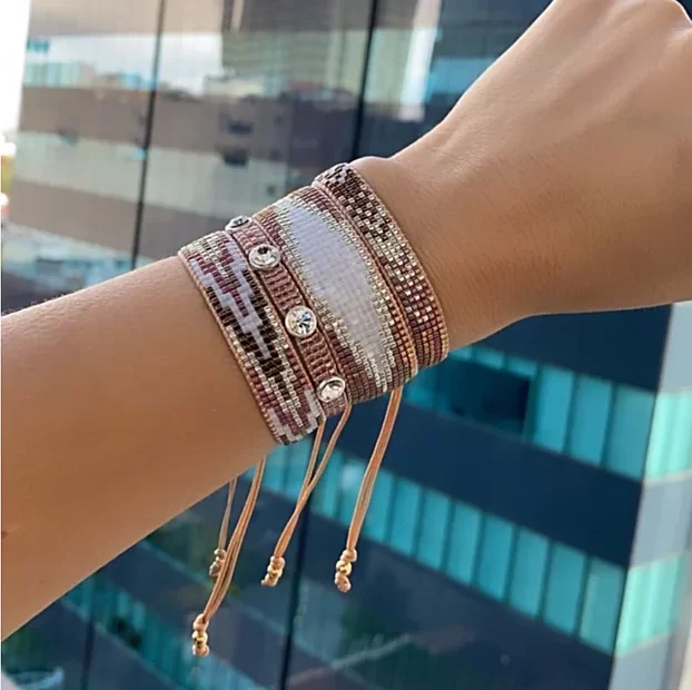 

New Miyuki Star Bracelet Trendy Jewellery For Women Crystal Pulseras Jewelry Mexican Tassel Bracelets Gifts