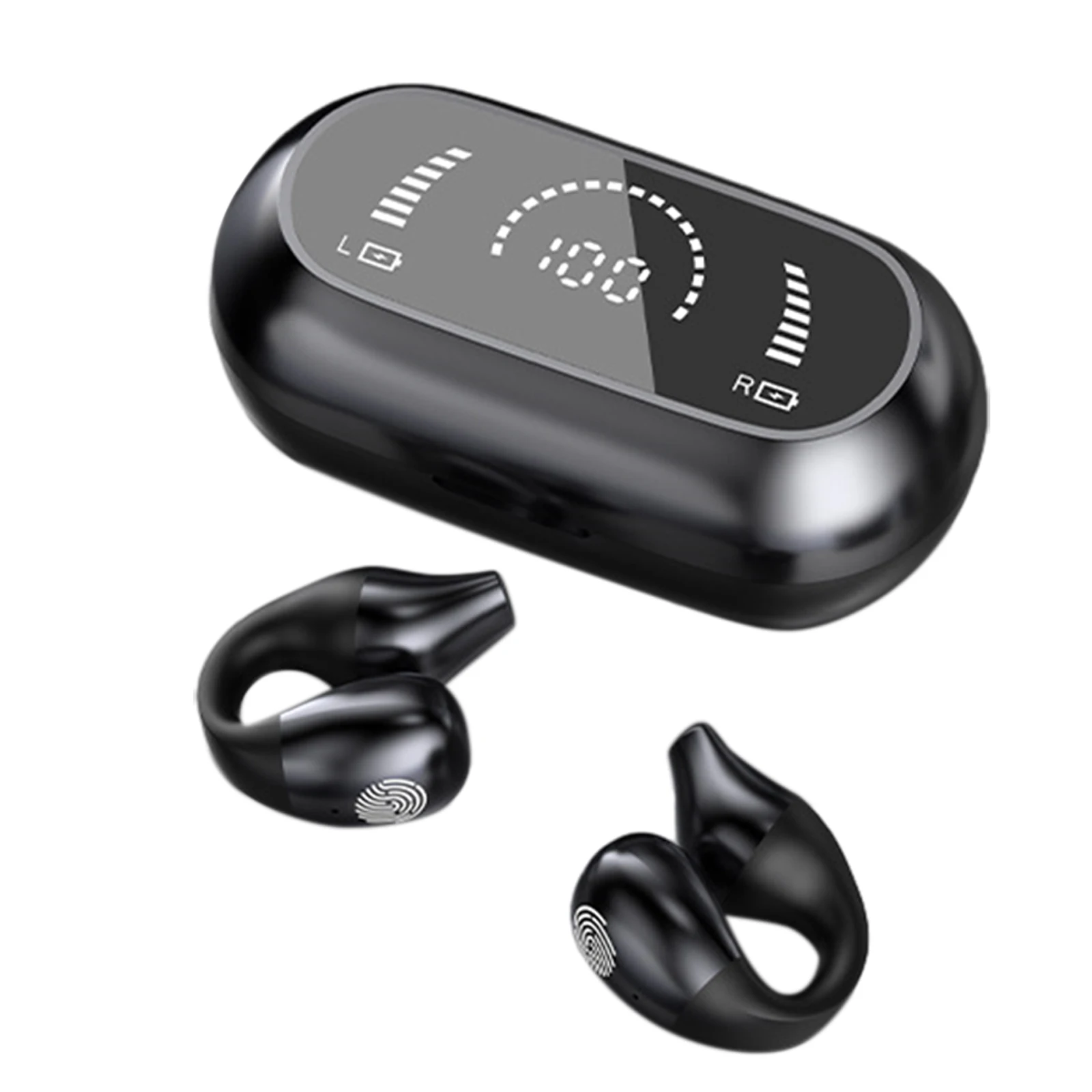 Спортивные Мини наушники Bluetooth 5 3 с зажимом для ушей шумоподавление костной