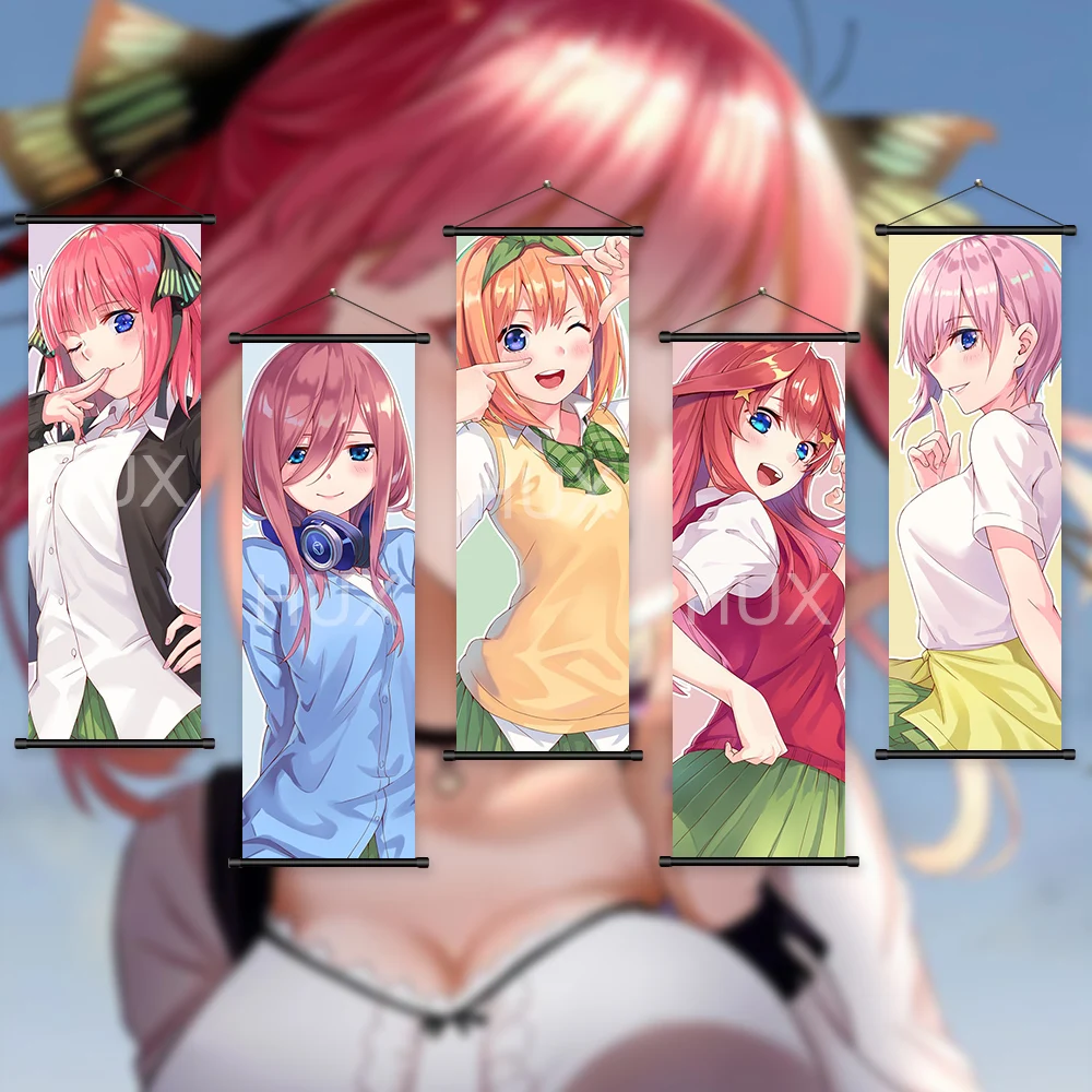 

Настенное искусство домашнее украшение аниме, квинтуплеты, картина, Свиток, подвесная живопись, печать, холст, плакат, Современная роспись