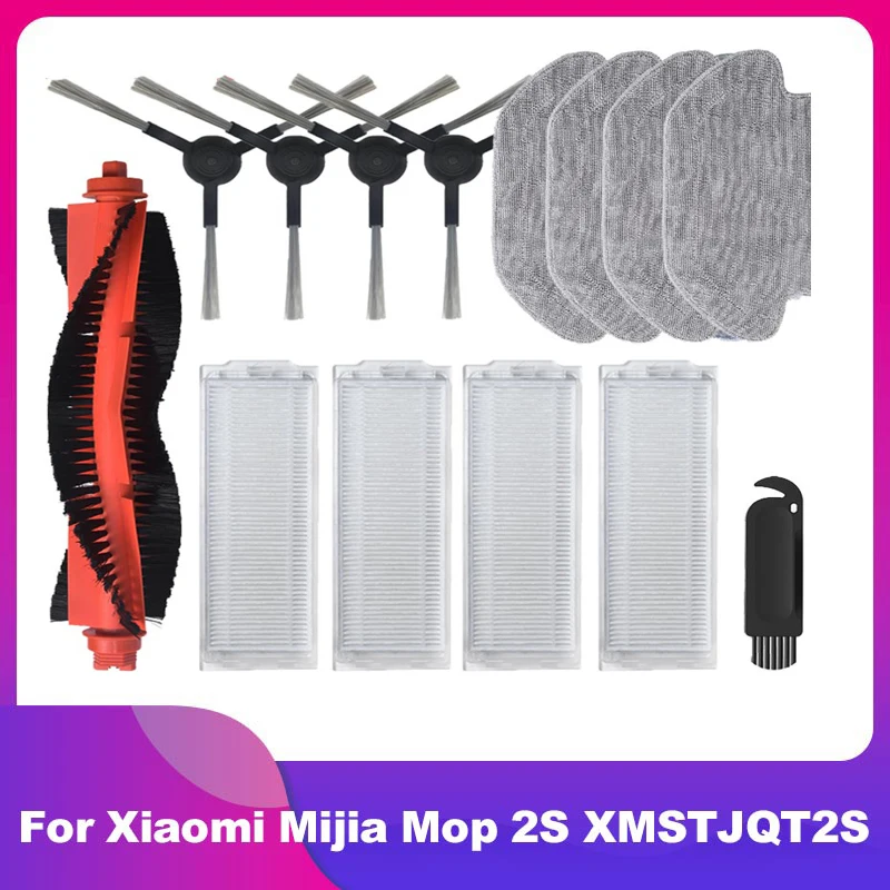 For Xiaomi Robot Vacuum Mop 2S XMSTJQR2S Main Side Brush Hepa Filter Mop Cloth Rag Replacement Cleaner Spare Parts Accessories