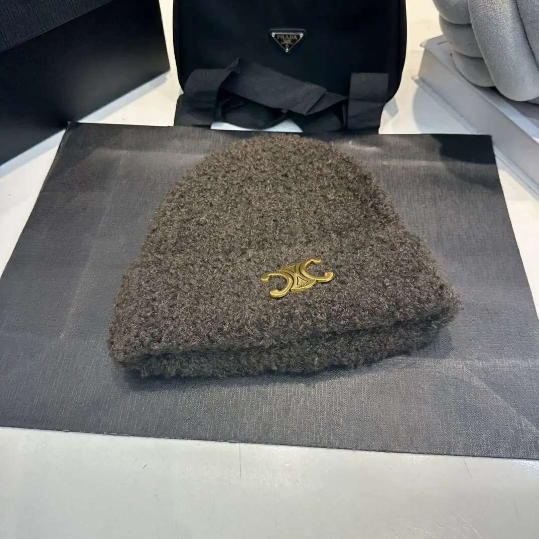 Вязаные Эластичные Bini Celine Женские Зимние Теплые Шапки Для Мужчин Роскошные